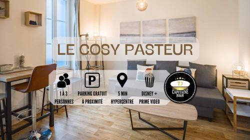 Le Cosy Pasteur 5 min Hypercentre Parking public gratuit à proximité