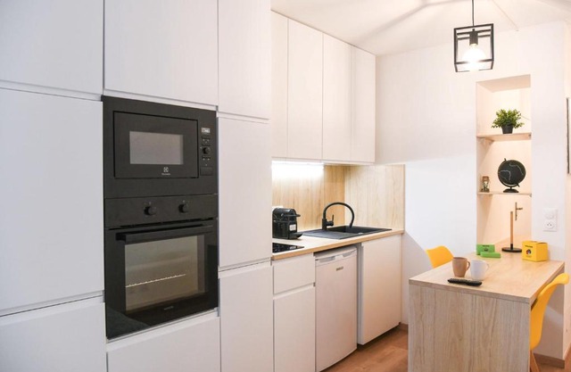 Le David - Studio avec balcon à 100m des plages