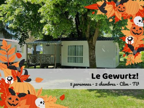 Le Gewurz - Bungalow climatisé avec TV pour 5