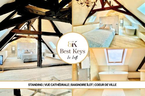Le Loft - By BEST KEYS - Prestige - Vue Cathédrale - Poutres Apparentes - Baignoire Îlot - Centre Ville - Smart TV - Machine à Café Nespresso - WiFi Illimité - Check-in Autonome