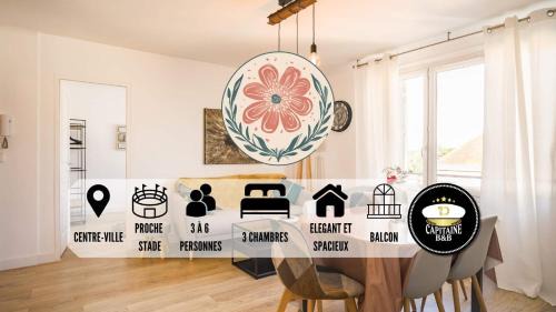 Le May Flower - 3 Chambres - Proche Centre-Ville