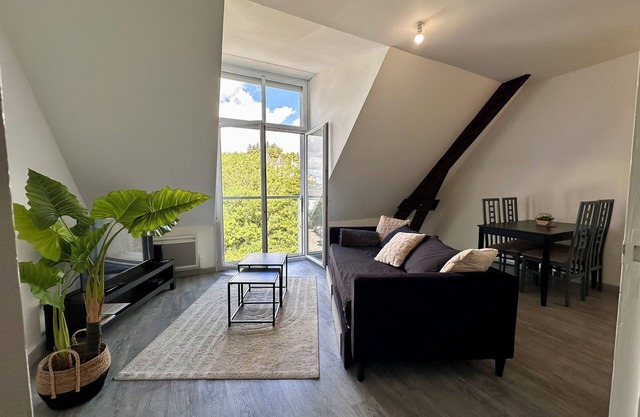 Le Ronsard, Chinon View of the fortress & Collegiate church of Saint Mexme - Historic center 5mn