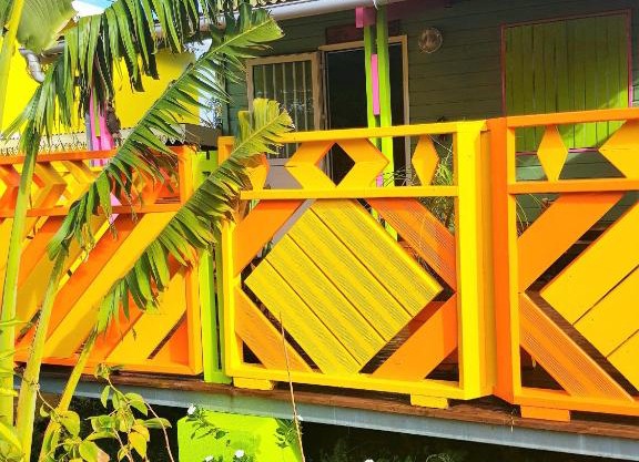 Le Ti Citron Vert - Baignoire à ciel ouvert et refuge coloré -