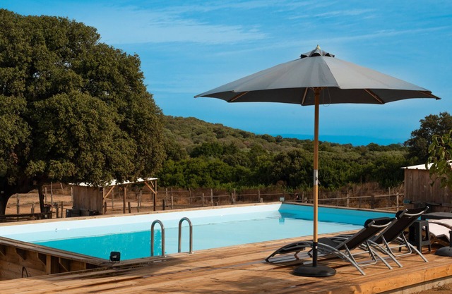 'Les Chalets De Tesa' with mountain view, Wi-Fi and air conditioning