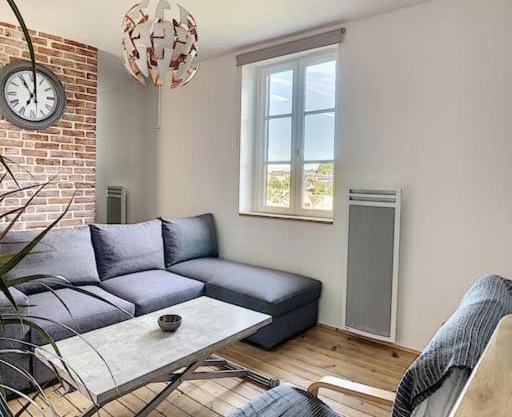 Les Mouettes. Appart Honfleur 4 personnes vue pont de Normandie