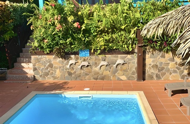LES VILLAS PAMEYAQUE/LA VILLA PAME with swimming pool, facing the Caribbean Sea