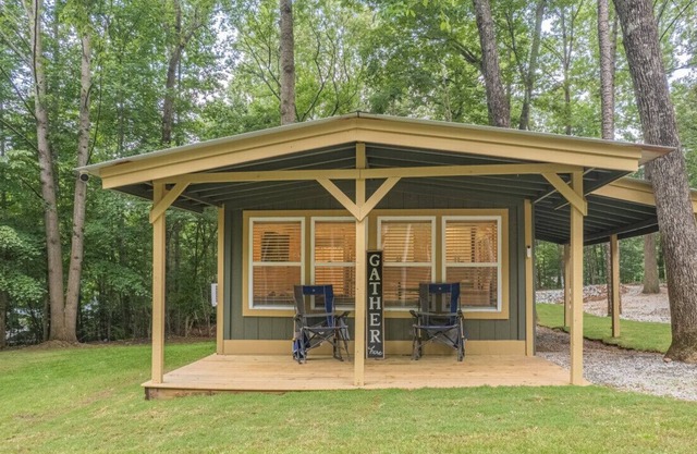"Lilliputian Hideaway: A Lakeside Dream"