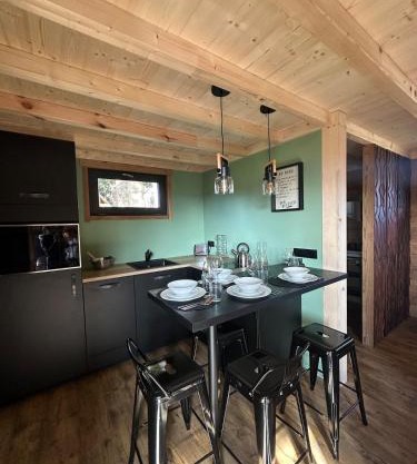 Lodge with private spa