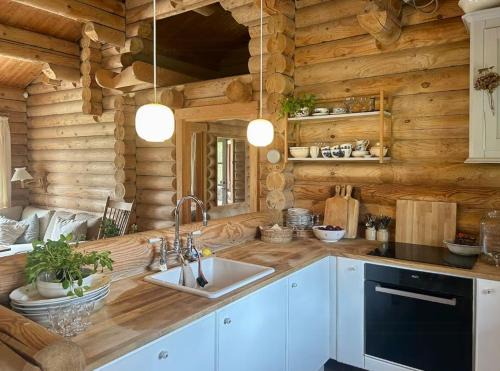 Log Cabin Close To The Beach In Ellinge Lyng