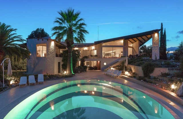 Lush designed villa with sea views