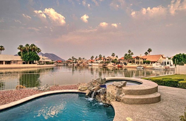 Luxe Lakefront Home w/Pool, Hot Tub, & Boat Dock!
