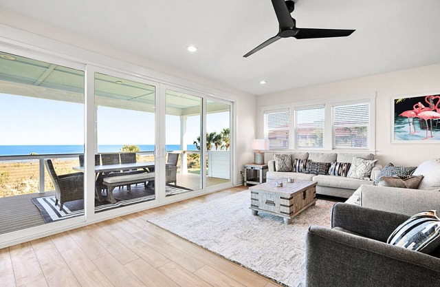 Luxe + Modern Beachfront Home With Stunning Ocean Views