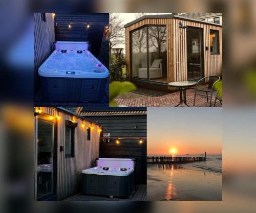 Luxe Tiny House incl Jacuzzi en Strandhuisje in zomerseizoen