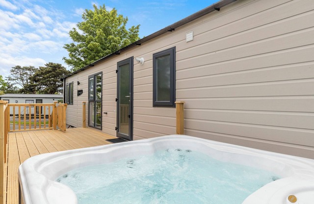 Luxurious and contemporary caravan.