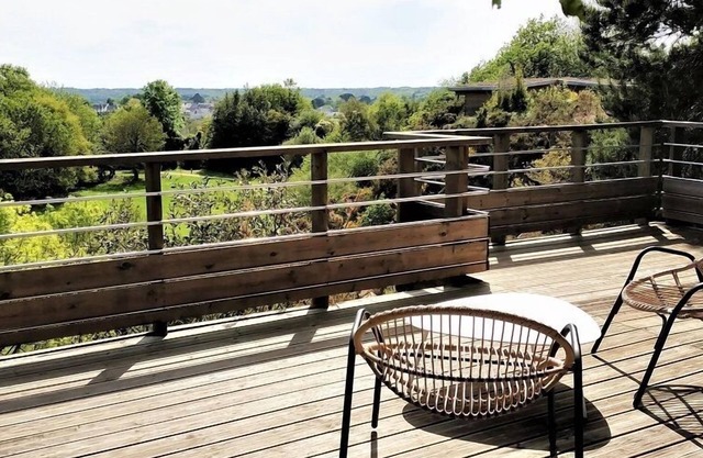 Luxurious lodge cabin with breathtaking views