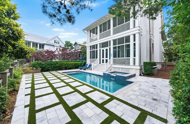 Luxurious WaterColor Retreat with Beach Club Access, Private Pool, Spa, and Captivating Views!