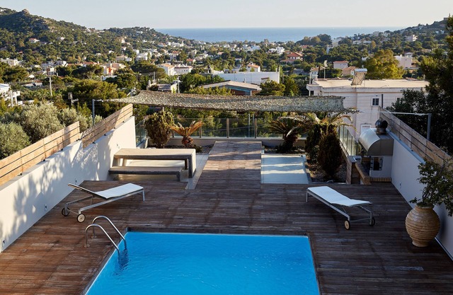 Luxurius, modern, private villa w/pool, seaviews at Lagonisi, Athens Riviera