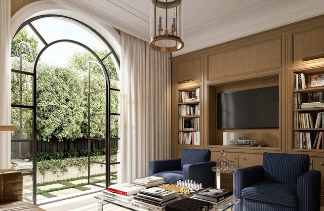 Luxury 3 Bedrm Residence w/ Library Apt 4-52 Black