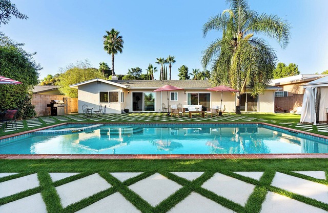 Luxury 4-Bd Topanga Oasis with Pool, Spa, & Cabana!