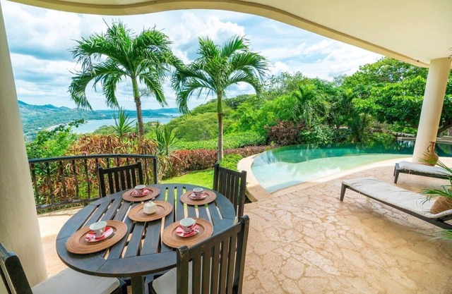 Luxury Hacienda-Style Villa with Old-World Decor, Private Pool, and Stunning Oce