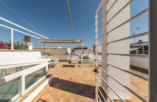 Luxury House in Seville Centre Opposite Historical Buildings. Ample Roof Terrace
