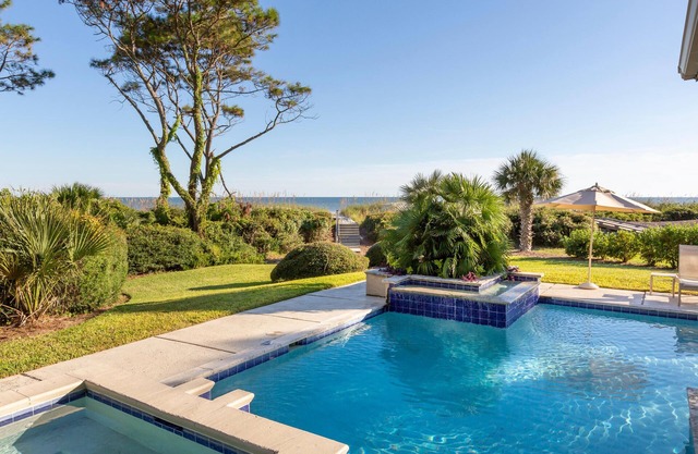 Luxury Oceanfront Home with Private Pool, Sleeps 16 in the heart of Sea Pines