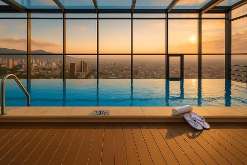 Luxury Penthouse With a Rooftop Pool & 24h Gym, Near Zona G!