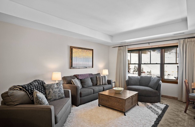 Luxury ski in & out condo @ resort base: views, pool, hot tub, sauna, gym