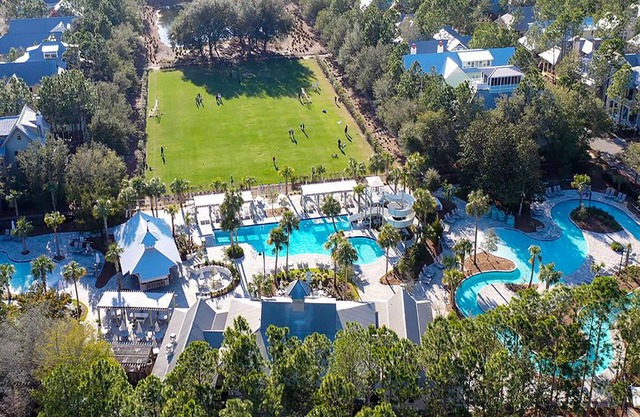 Luxury WaterColor Home with Resort Amenities, Golf Cart & 4 Bikes