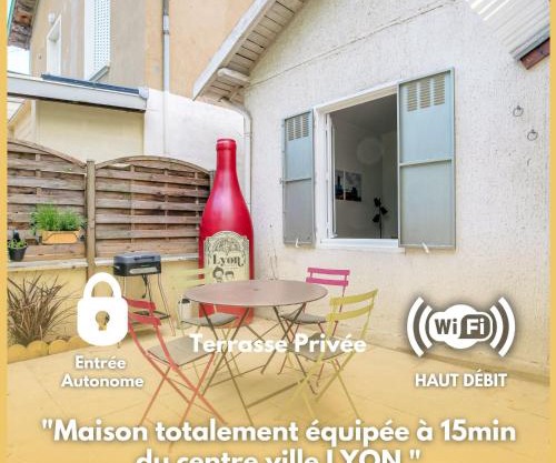Maison chaleureuse idéale pour les professionnels proche de Lyon