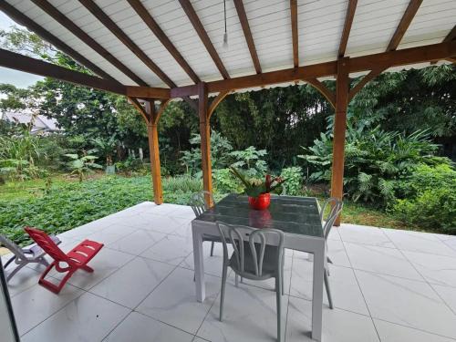 Maison cosy à Lamentin, 20m², climatisation