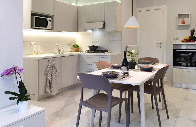 Maison Olga - new charming three-room apartment in the green by the sea