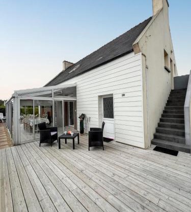 Maison spacieuse à Cléder avec jardin + 10 personnes.