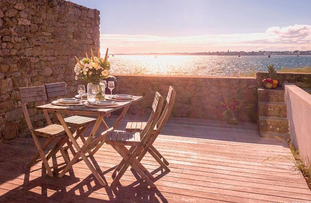 Maisonnette avec accès plage direct, 4/5 couchages, wifi - Gâvres - FR-1-349-117