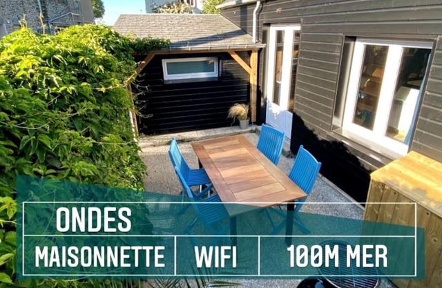 Maisonnette,100m mer, proche St Malo/Cancale, WIFI