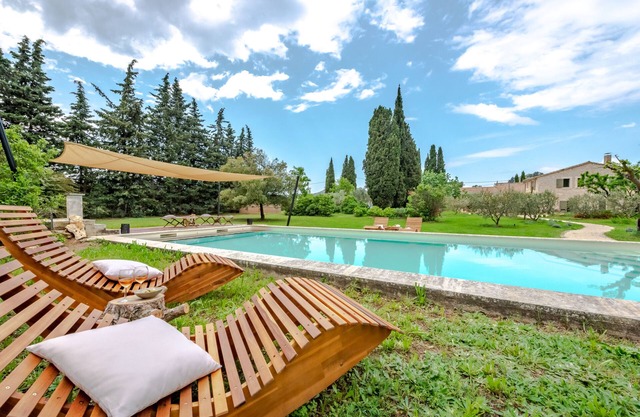 Mas totally renovated 5 bedrooms with swimming pool in the heart of the Alpilles 800m village