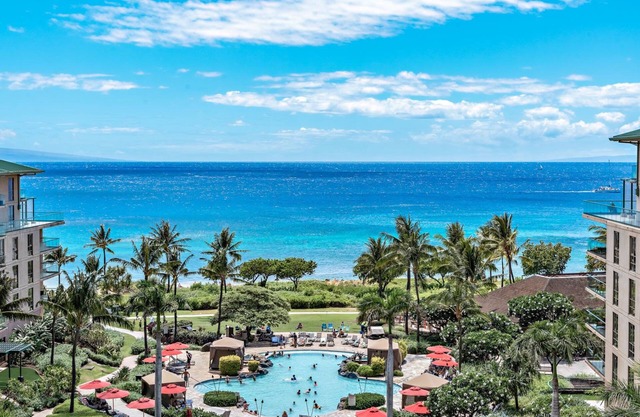 Maui Resort Rentals: Honua Kai – 6 Total Bedrooms, 7th Floor Stunning Deluxe Ocean and West Maui Mountain Views!