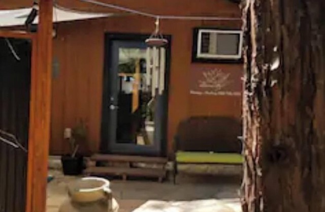 Maura's She Shed at the Trails End" private studio in the mountains.