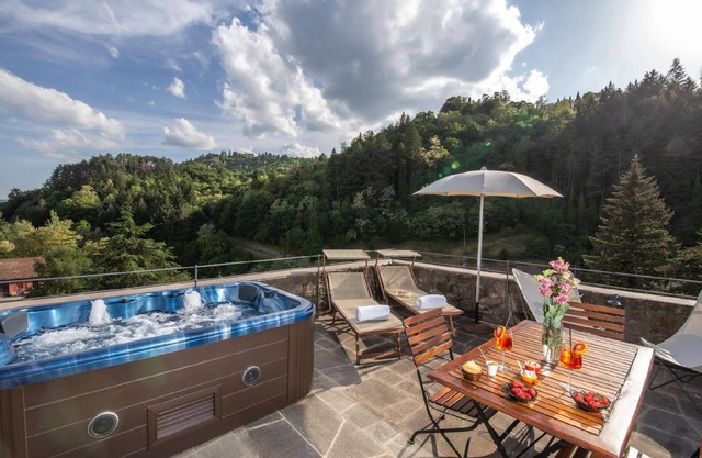 Medieval tower with a panoramic terrace