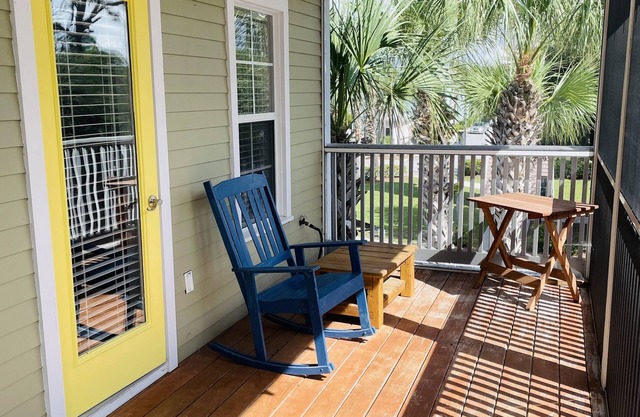 Minutes from sandy beaches. In gated community with pools, hot tub, fitness room