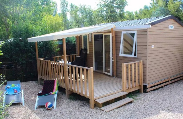 Mobil-home | Comfort | 1 Ch. | 2/3 pers. | Raised terrace | A/C | TV