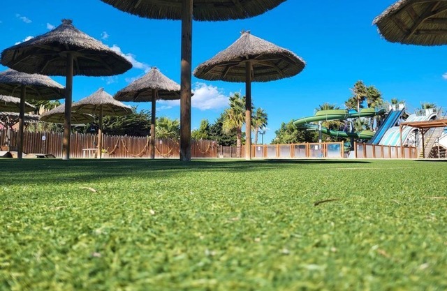 Mobile home at Torreilles Plage in a lively 4* campsite for all ages