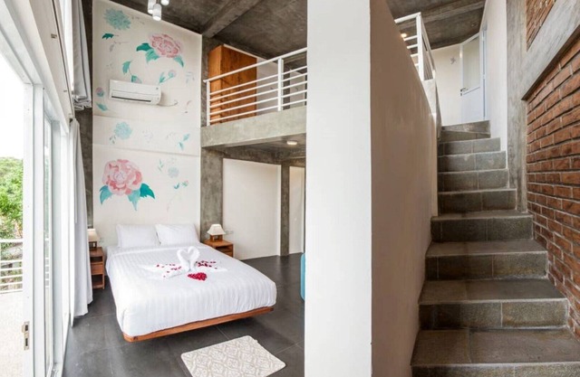 Modern, Deluxe Room with pool view #1