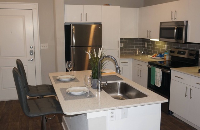 Modern Spacious Condo King Bed w.RoofTop Pool &Gym