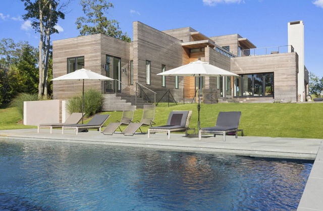 Modern-style, clean and sleek home with private pool, open-floor living.