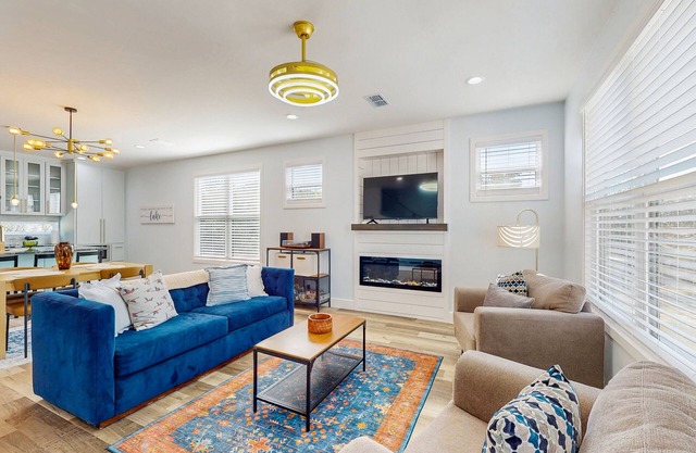 Modern two-story home with kitchen, backyard, patio & dog-friendly