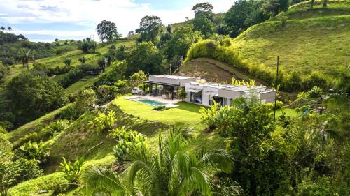 Modern Villa Surrounded by Nature with Pool and Stunning View