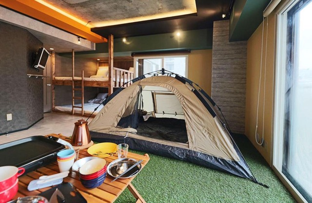 MolinHotels506 アクティビティを満喫できる札幌定山渓 天然温泉付- CampRoom S-Beds6