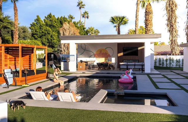 (MountainViews/Sauna/EVCharger/BBQ/Golf/HeatedPool) THE GLAM PALMS