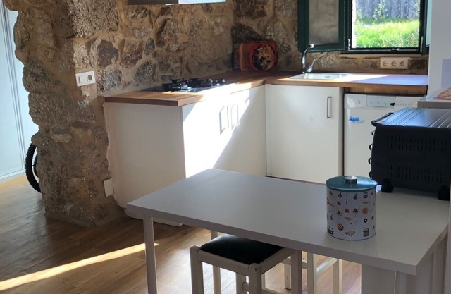 Muiño. Small house near America beach